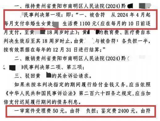 皇冠信用盘去哪里弄_百万粉丝网红出轨粉丝意外产子不给抚养费皇冠信用盘去哪里弄，法院判其月付抚养费1100元