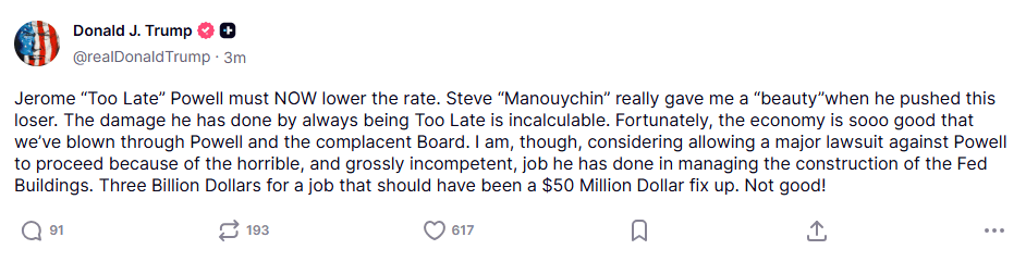 皇冠代理联系方式_特朗普：正在考虑允许对美联储主席鲍威尔提起重大诉讼