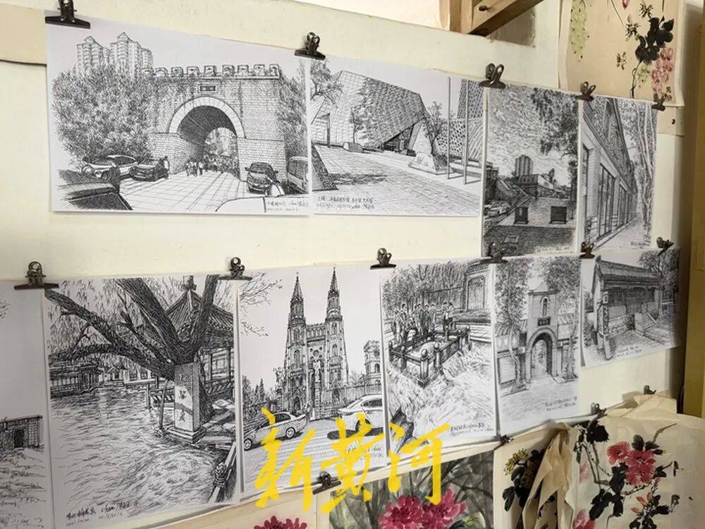 世界杯买球竞猜
_82岁济南大爷退休后拿起钢笔世界杯买球竞猜
,用上万笔勾勒城市建筑,“每一幅都是‘会说话的老照片’”